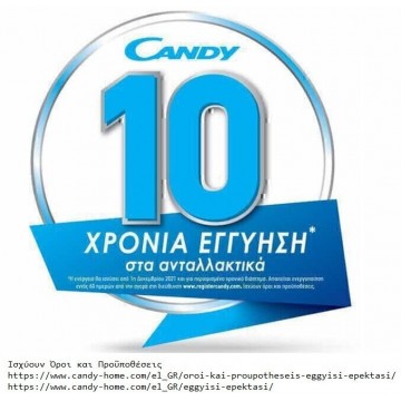 Candy Πλυντήριο Ρούχων Άνω Φόρτωσης 8kg 1200 Στροφών TCA283D2-S